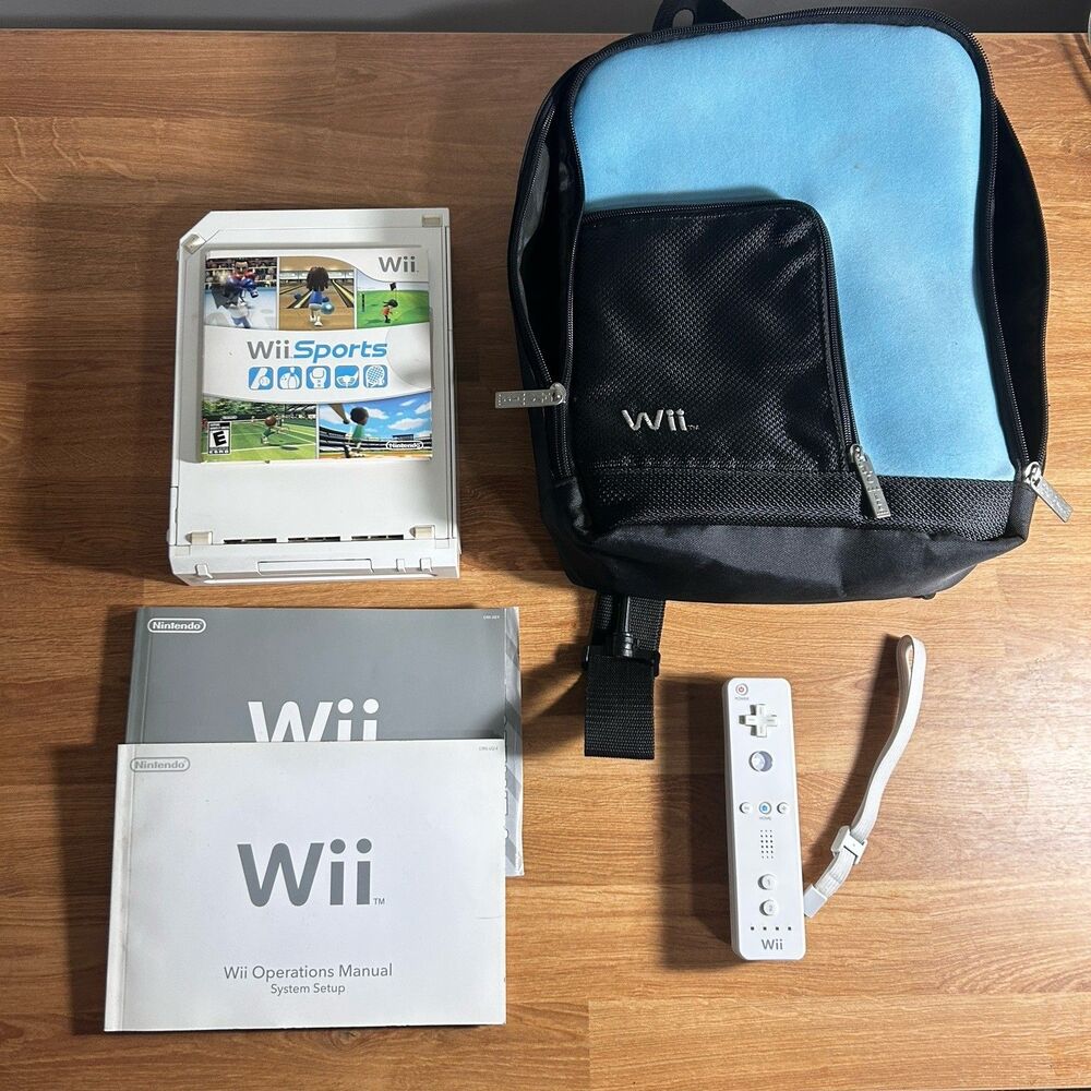Nintendo Wii RVL-001 Console With Wii Sports/Manuals/Inserts No Box (GO1069436)